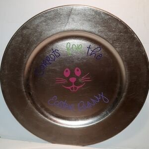 Easter carrots of the Easter bunny plate